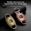 Silver Stainless Steel Cigar Cutter with Bronze Engraving, V-Cut Blade, Durable Precision Tool 3