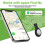 Bluetooth Tracker Tags 4 Pack, GPS Locator for Keys, Wallet, Children and Pets, Compact Anti-Loss Device 3