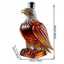 350 ml Whisky Decanter Bald Eagle Shape Wine Bottle Symbol of Strength Spirit Bottle Gift of Freedom