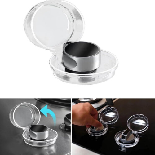 Lot de 6 couvercles de sécurité enfant pour boutons de commande de four et de cuisinière 1