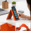 2 Pack Foldable Silicone Tablet Stand, Multi-Angle Desktop Holder for Phones and Laptops, Portable Travel Mount 2