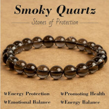 Armband met kralen van natuurlijke edelstenen, 8 mm rekbaar kristalsieraad voor dames en heren, accessoire voor yoga en meditatie.
