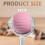 Balle interactive automatique et résistante pour chats d'intérieur, avec queue, rose. 5