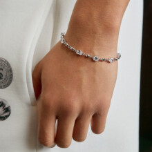 Unisex zirkonarmbånd, lite glitrende originalt design for hverdagsbruk, elegant gavetilbehør