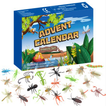 Nieuwe insecten-adventskalender 2026 – Set van mini-insectenfiguurtjes voor 24 dagen – Creatief kerstcadeau voor jongens, meisjes en