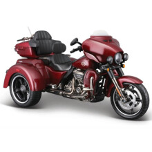 Motocicleta a escala 1:12, modelo CVO Tri Glide 2021, moto coleccionable con gran detalle, regalo para el Día del Padre.