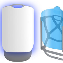 Plug-in indendørs fluefælde med justerbart lys, insektfanger til frugtfluer, myg og myg, sikker insektfanger til