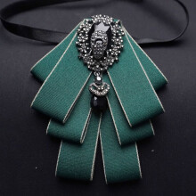 (GreenEdge)Mens Elegant Korean Suit Shirt Bow Tie Wedding Grooms Heartshaped Accessory Lapel