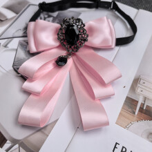 (PinkStrap)Mens Dress Shirt With Formal Bow Tie For Weddings And Events Corporate