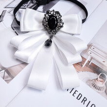 (WhiteStrap)Mens Dress Shirt With Formal Bow Tie For Weddings And Events Corporate