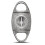 Silver Stainless Steel Cigar Cutter with Bronze Engraving, V-Cut Blade, Durable Precision Tool 1