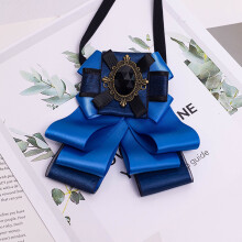 (Blue)Fashionable Satin Tie With Arrow Style For Grooms Speakers And Formal Occasions Dress