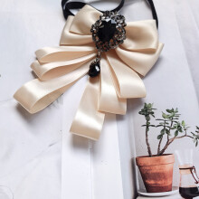 (ChampagneStrap)Mens Dress Shirt With Formal Bow Tie For Weddings And Events Corporate