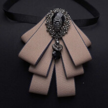 (BlueEdge)Mens Elegant Korean Suit Shirt Bow Tie Wedding Grooms Heartshaped Accessory Lapel