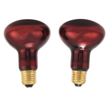100 W:n R80-infrapunalämpölamppu, punainen lamppu matelijoiden lämmitykseen ja lämpöön sisäkäyttöön