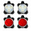 4 Pack USB Rechargeable Bicycle Light Set LED Front and Rear Lights Red and White Waterproof 1