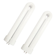 7.5 Inch U-Shaped 15W UV Bulb, 2 Pack 365nm Photocatalytic Fly Killer Tube Replacement for Patio and Garden