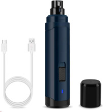 Electric Pet Nail Grinder, Ultra Quiet 2 Speed Rechargeable Trimmer, Painless Dog Grooming Tool for Home Use, Blue