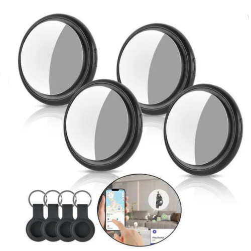 Bluetooth Tracker Tags 4 Pack, GPS Locator for Keys, Wallet, Children and Pets, Compact Anti-Loss Device