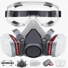 Safety Respirator Mask with High Efficiency Filters for Painting, Polishing, Spraying, Dust and Chemical Protection