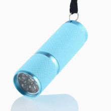 Mini lanternă puternică cu 9 LED-uri, lanternă portabilă cu LED albastru, lanternă compactă de buzunar pentru uz casnic