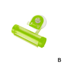 (Green)Presse-dentifrice Pp avec crochet de suspension d'aspiration adapté à la maison et aux voyages