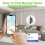 Bluetooth Tracker Tags 4 Pack, GPS Locator for Keys, Wallet, Children and Pets, Compact Anti-Loss Device 4