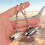 Turbine Engine Keyring, 3D Aircraft Engine Model Keychain, Silver Metal Backpack Charm, Pilot Keepsake Gift 3