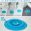 2 Pcs Silicone Press-Type Drain Opener for Kitchen Sinks, Washbasins and Floor Drains, Green 2