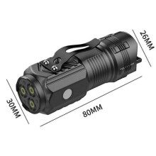 Rechargeable Mini LED Flashlight, High-Performance Torch with Powerful Beam for Outdoor Use and Emergencies