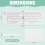 Foldable Bluetooth Keyboard with Numeric Keypad, Portable Pocket-Sized Wireless Keyboard for iOS, Android and Windows, W 2
