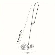 Stainless Steel Dual Coil Milk Frother Whisk | Manual Egg Beater with Figure 8 Spring Design for Coffee Lattes