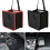 (Black)Car Rubbish Bin Waterproof Foldable Auto Trash Bag Litter Container Garbage 2