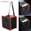 (Red)Car Rubbish Bin Waterproof Foldable Auto Trash Bag Litter Container Garbage 3
