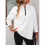 Womens Quarter Zip Mock Neck Drop Shoulder Long Sleeve Sweatshirt White M 4