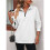 Womens Quarter Zip Mock Neck Drop Shoulder Long Sleeve Sweatshirt White M 3