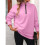 Womens Quarter Zip Mock Neck Drop Shoulder Long Sleeve Sweatshirt  M 4