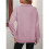 Womens Quarter Zip Mock Neck Drop Shoulder Long Sleeve Sweatshirt Dark  M 5