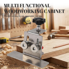 Multi Functional Woodworking Cabinet Door Installation Locator Adjustable Auxiliary Stainless Steel