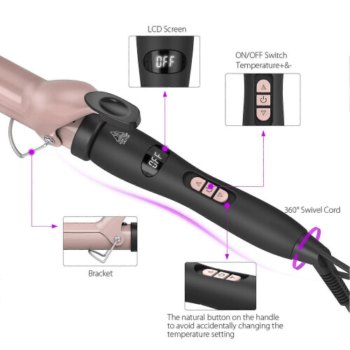 Abody 1.25inch hair curling iron 2