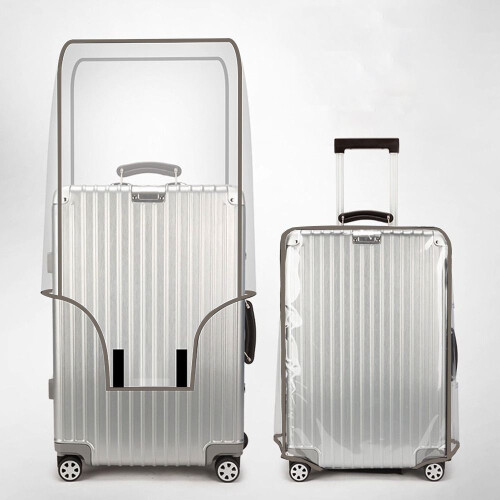 Housse de protection pour valise de voyage, Transparente, Imperméable, PVC, Taille 26Inch