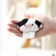 (CowPin) Plush Cute Animal Pin Small Toy For Girls School Accessories Bag