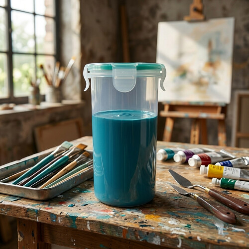 Touch  Paint Container Touchup Cups Paint Storage Cups with Lids Paint Storage Containers Airtight Paint Container 4Pc 2
