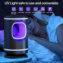 Elektrische muggenvanger van 360 graden zonder straling met uv-licht tegen muggen en vliegen voor slaapkamer, keuken, ka