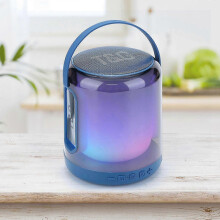 Mini draagbare Bluetooth-luidspreker met ledverlichting, 360 graden stereobas voor thuis, buiten en op reis, compact mod
