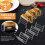 Wellenförmiger Edelstahl-Halter für harte oder weiche Sandwiches, 2er-Set für die Küche 4