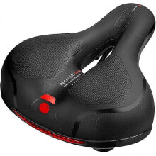 Sillín impermeable para bicicleta con acolchado cómodo y diseño unisex, apto para montaña, ciudad, carreras y fitness