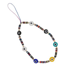 Colgante en forma de teléfono para decoración, cadena creativa, colores surtidos, estilo original y llamativo