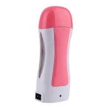 Calentador de cera depilatoria en roll-on, calentamiento automático, portátil, con cartucho de cera y tapa antipolvo, us