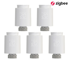 Tuya intelligentes Thermostat Heizkörperventil Zigbee, 5PCS, mit Alexa und Google Home Sprachsteuerung
